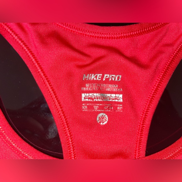 Nike Sports Bra Red Orange XS - Picture 4 of 5